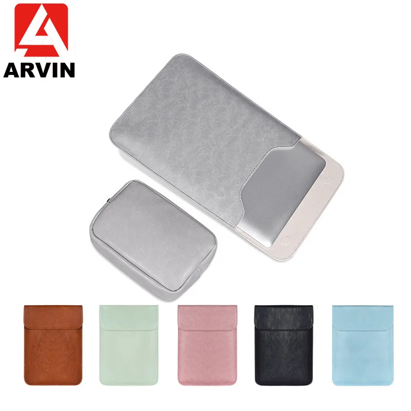 

PU Leather Laptop Pouch Case for Macbook Air Pro Retina 11 13 15 Inch Liner Sleeve bag For Macbook New Pro 13 Cover A1989 A1990