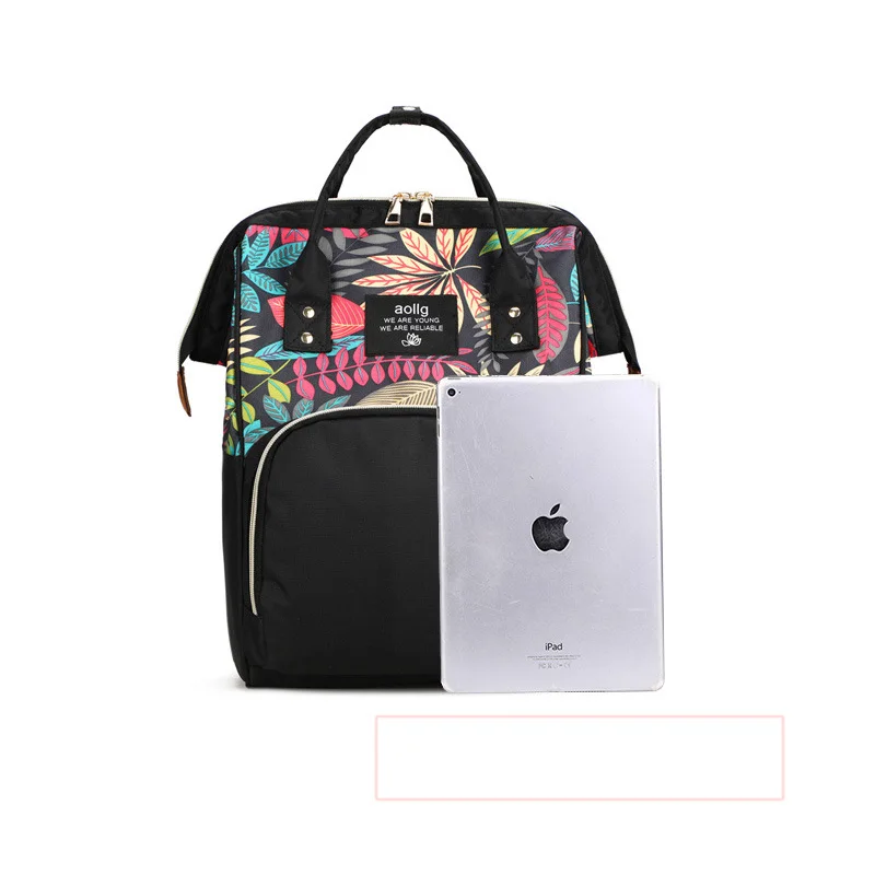 Maple leaf baby cart bag mum diaper backpack multi-function mommy handbag Maternity nappy Travel Baby Care wetbag | Мать и ребенок