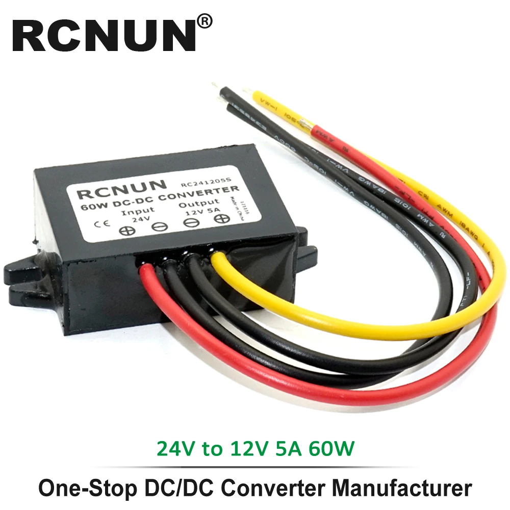 24V to 12V 5A 24 В до 12 В 13,8 В 1.5A 5A 8A 10A 15A 20A 30A 40A DC преобразователь понижающий регулятор напряжения трансформатор стабилизатор для автомобилей - Цвет: 24V to 12V 5A