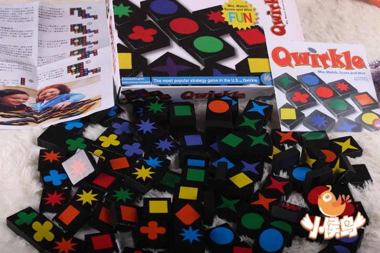 Qwirkle Mix оценка матча и выиграй! Детские развивающие игрушки шахматы настольные игры, сборные деревянные игрушки Qwirkle для взрослых интеллектуальные игры