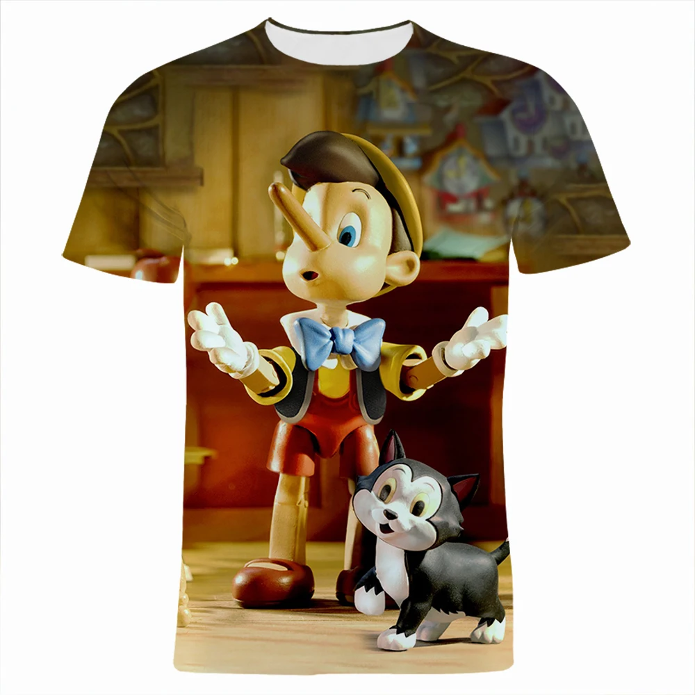 Детская одежда Мультяшные аниме диснеевские фильмы Пиноккио 3D печатные детские