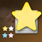 Светодиодный ночной мини-светильник со звездами, прикроватная настенная лампа с евророзеткойамериканской розеткой, с сенсорным управлением, ночник для детей, рождественский подарок