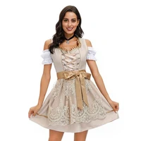deluxe lace oktoberfest dirndl dress women beer girl bavaria maid costume fancy dress