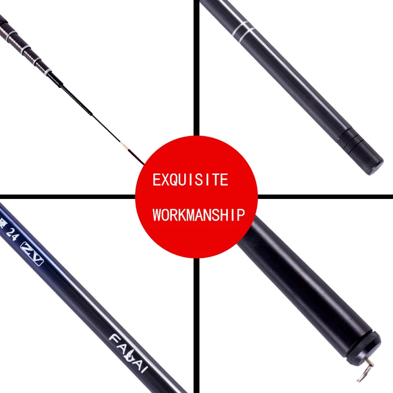 Удочка углеродная Сверхлегкий сверхтвердый ФЛ поток полюс 38 см короткий полюс 2,4/5,4 м волокно литье телескопические удочки