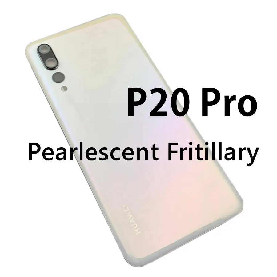 Для huawei P20 Pro крышка батареи Задняя стеклянная Задняя Дверь Корпус чехол панель+ объектив камеры для huawei P20 Lite крышка батареи Nova 3e