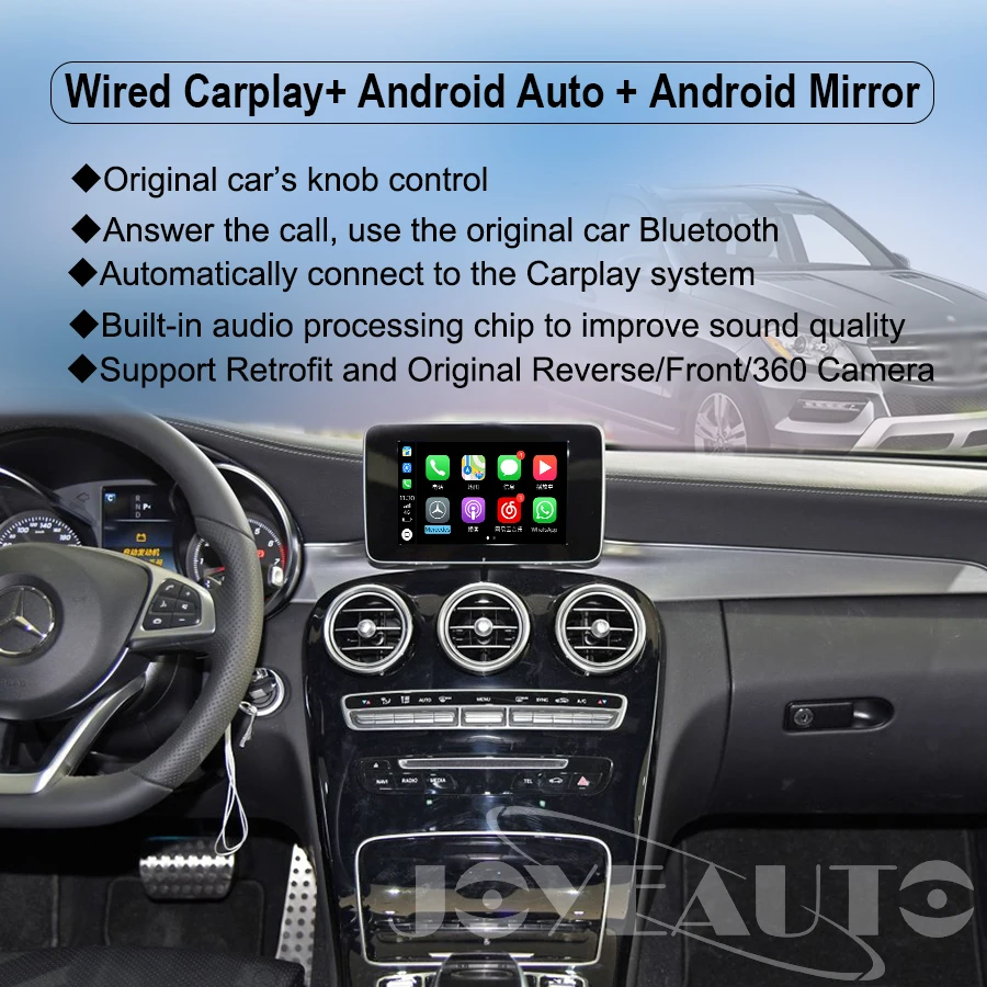 Joyeauto беспроводной Apple Carplay автомобильный игровой Android авто зеркало