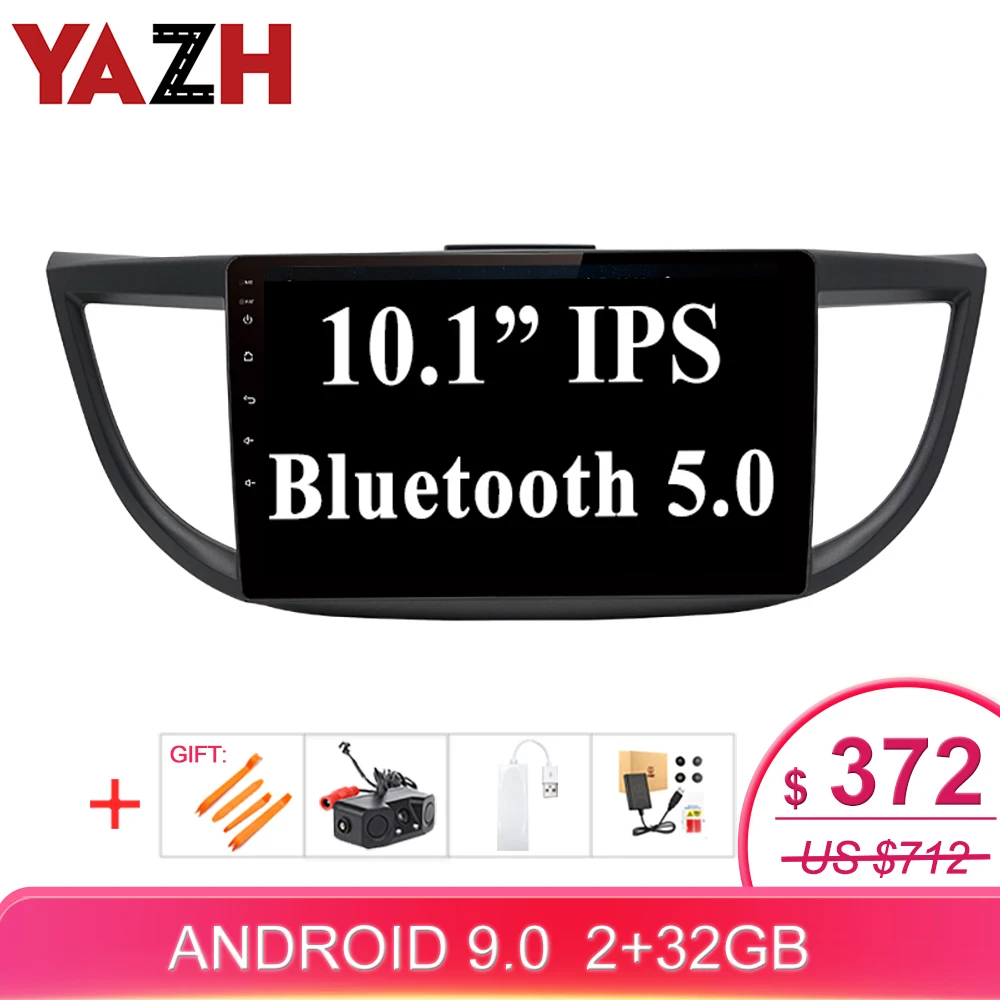 YAZH Android 9 0 Pie 2.5D IPS автомобильное радио мультимедиа для Honda CRV/ CR V 2012 2013 2014 2015 2016 с 4K