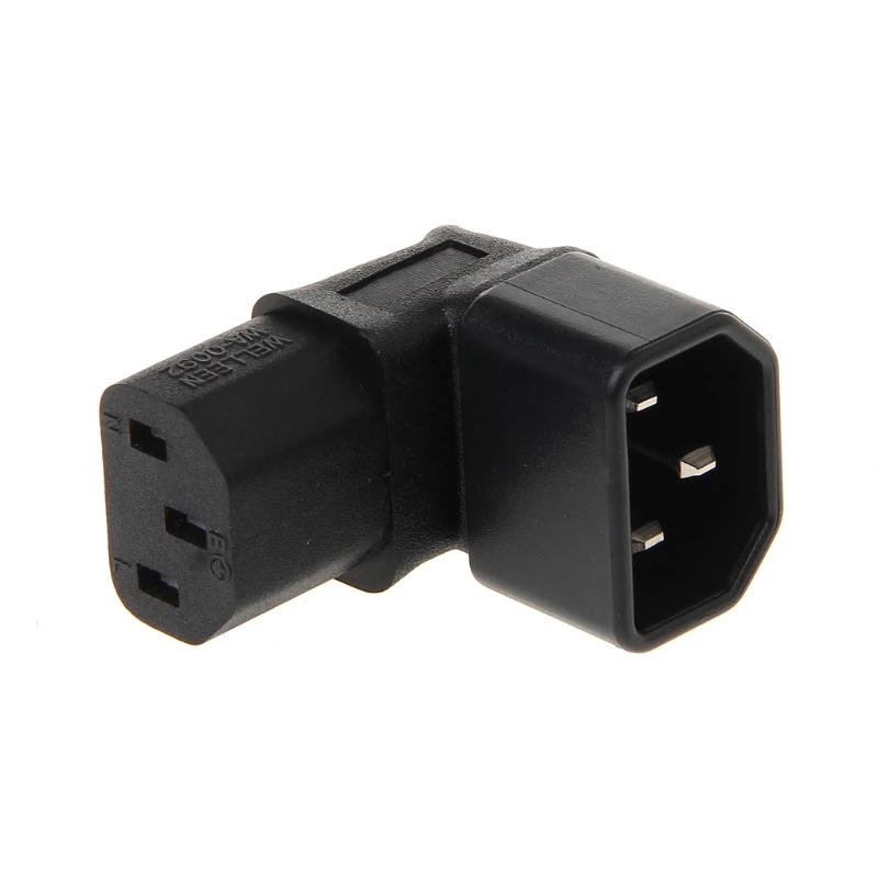 IEC 320 C14 мужчина к C13 женские 3-контактный под углом AC преобразователь с