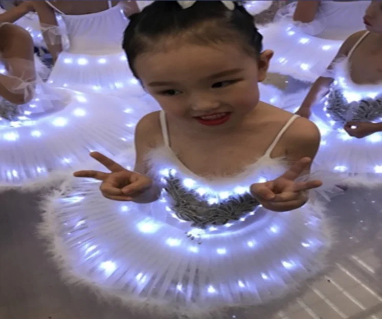 Профессиональная балетная пачка светодиодный Лебединое озеро для взрослых