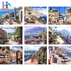 Набор для рисования по номерам на холсте Город