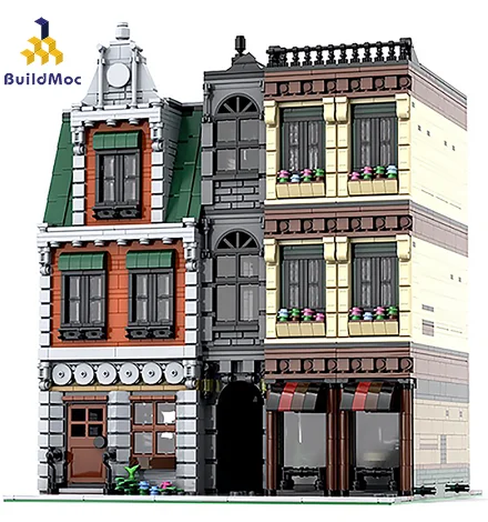 BuildMOC друзья центр города городской совместимый с Lepining обеденная корзина друг