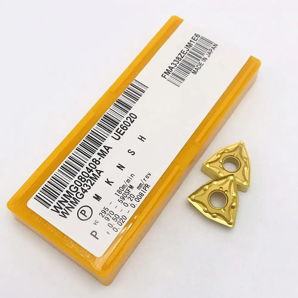 

WNMG080408 MA UE6020 US735 Carbide insert external turning tool WNMG 080408 Metal lathe parts cutting tool WNMG turning tool