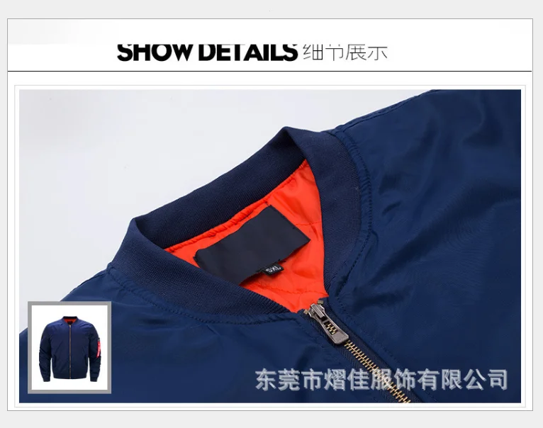 

2021NEW Flight Flying Jacket Winter thicken Warm Zipper Men Jackets FENDT Men's Casual Coa