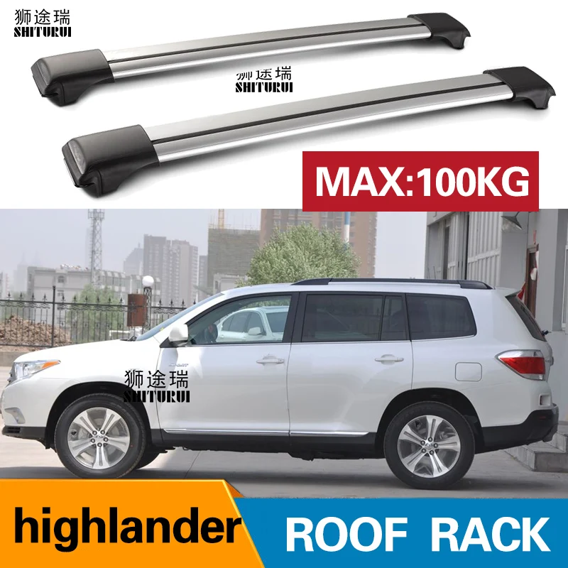 2 шт. кровельные рейки для TOYOTA KLUGER highlander 2007 2013|Багажники крыши авто и ящики| |
