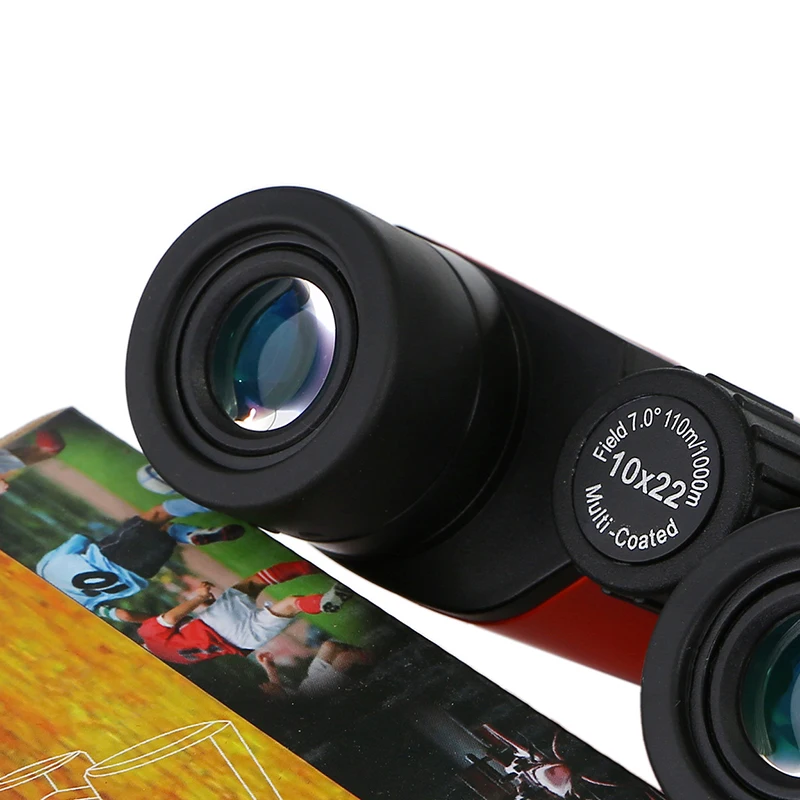 HD 10x22 бинокль для занятий спортом на открытом воздухе с широким углом обзора и