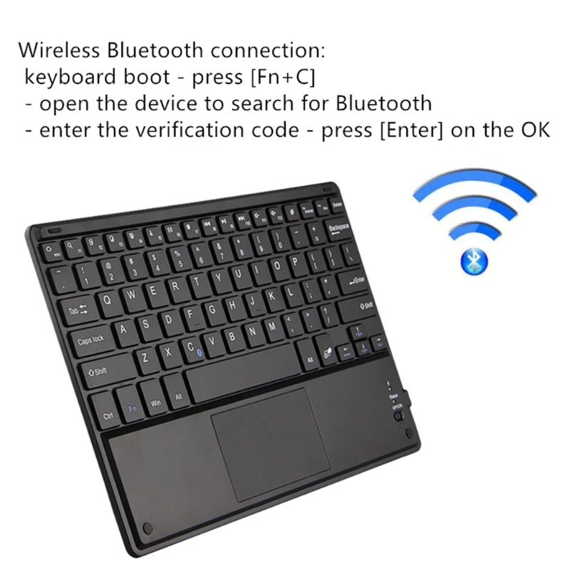 Ультратонкая 4 мм Беспроводная Bluetooth-совместимая клавиатура со встроенной