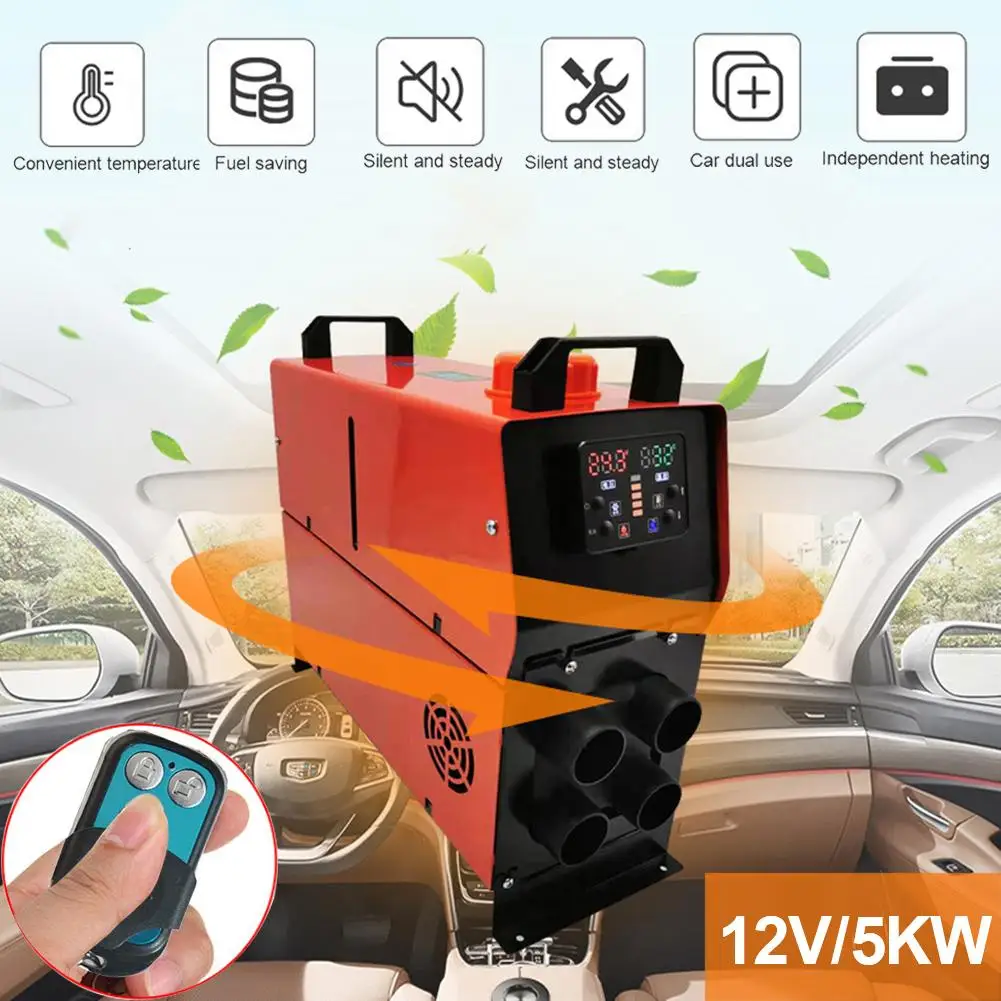 Все в одном воздушном дизельном нагревателе для парковки 5000 Вт 12 В голосовая