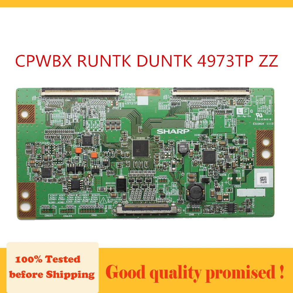 ТВ t con доска CPWBX RUNTK DUNTK 4973TP ZZ для острого ЖК контроллера.... И т. Д. Оригинальное