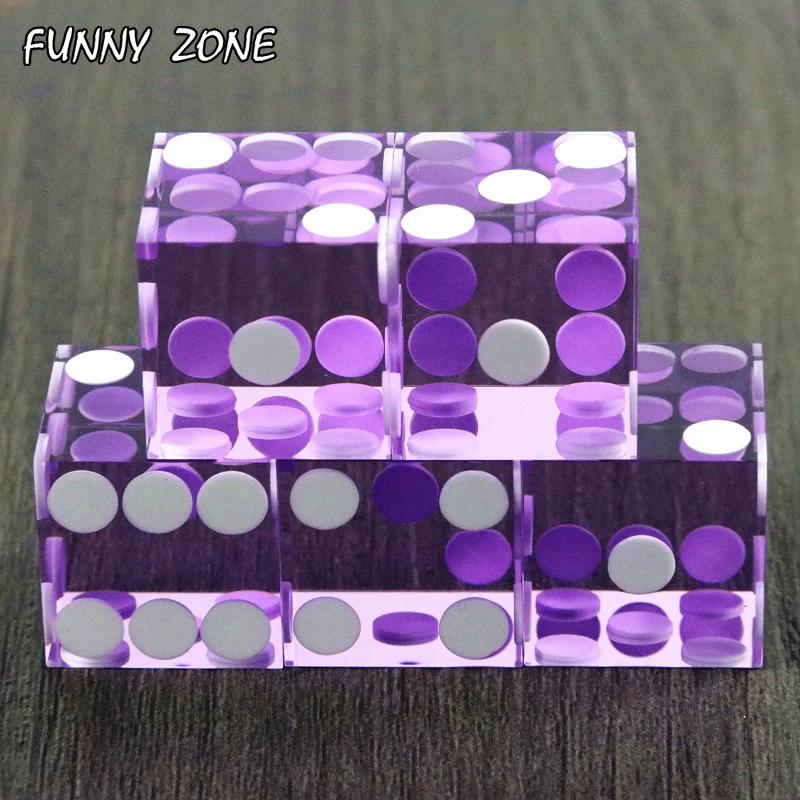 Желтые кости для казино 19 мм класс 1 шт бритвенная кромка полупрозрачная форма со