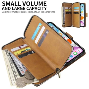 luxury zipper wallet leather case for xiaomi 99se9pro case cover flip magnetic 9 card ultra thin for mi cc9cc9ecc9pro cover free global shipping