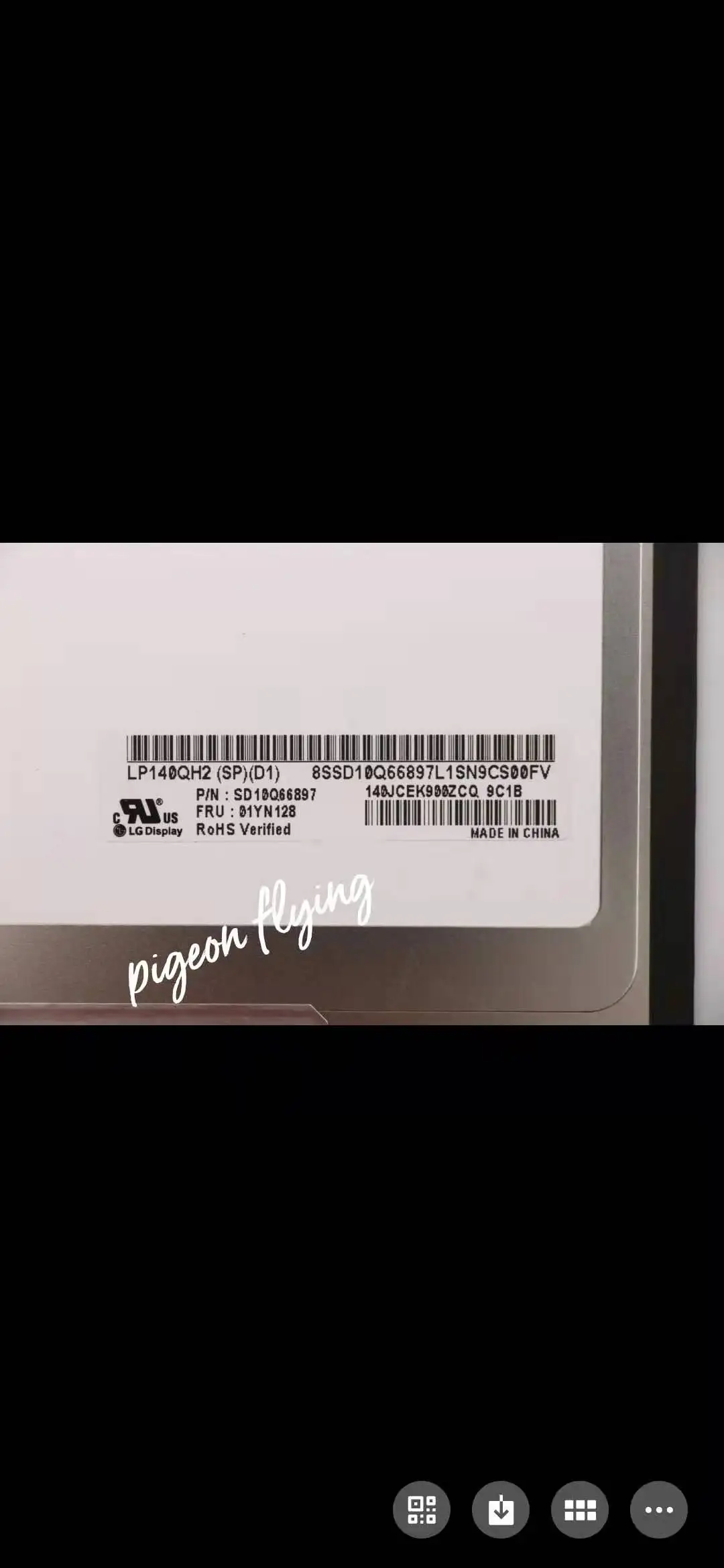 Thinkpad x1 carbon 5th/6th gen T480S(20K3 20K4 20HR 20HQ 20KH 20KG 20L7 20L8) 14.0 WQHD IPS AG LCD FRU: 00NY664 00NY681