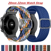 20mm 22mm watch strap for samsung galaxy watch gear s3 4246mm active 2 adjustable weave elastic strap huawei gt2 pro wristbands