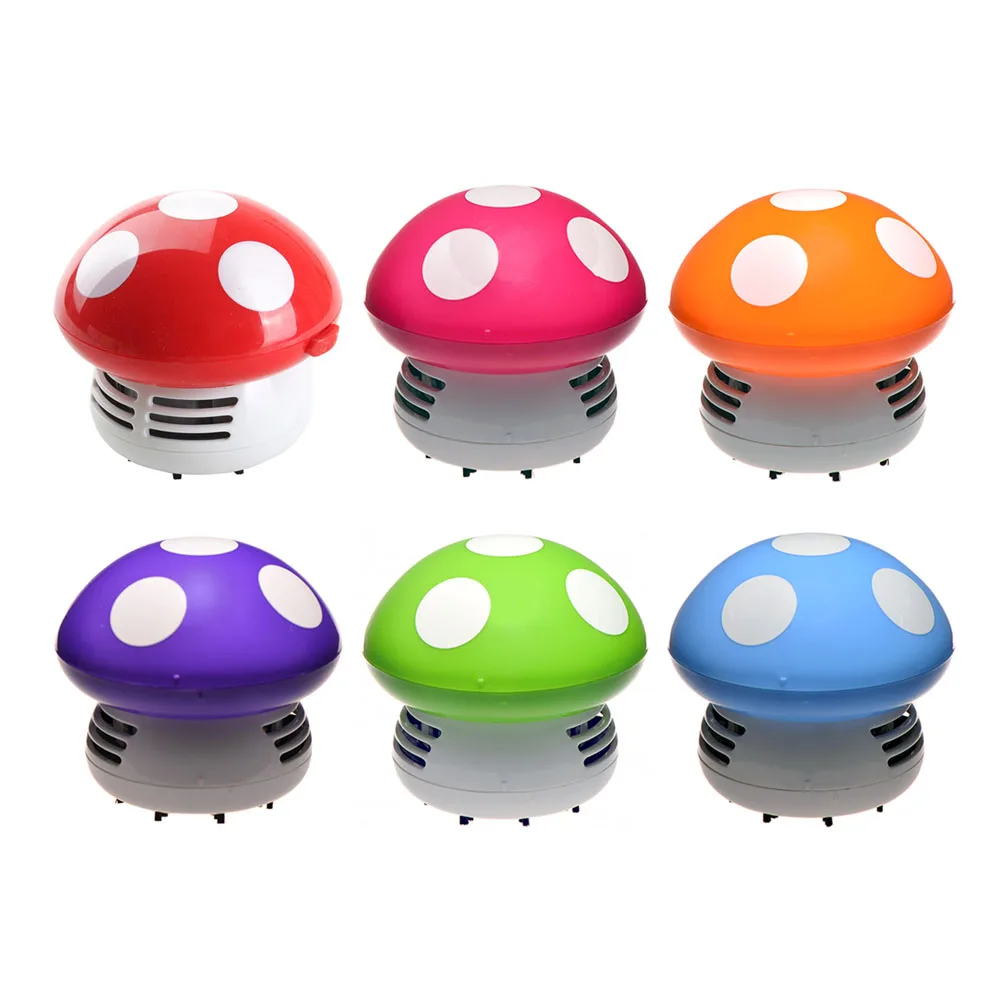 Миниатюрный Настольный пылесос в форме грибов милый угловой стол для уборки пыли