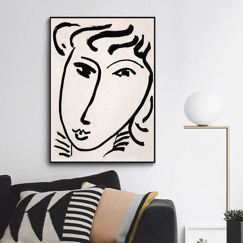 Фигурка Генри Матисса Скандинавская простая абстрактная линия Настенная