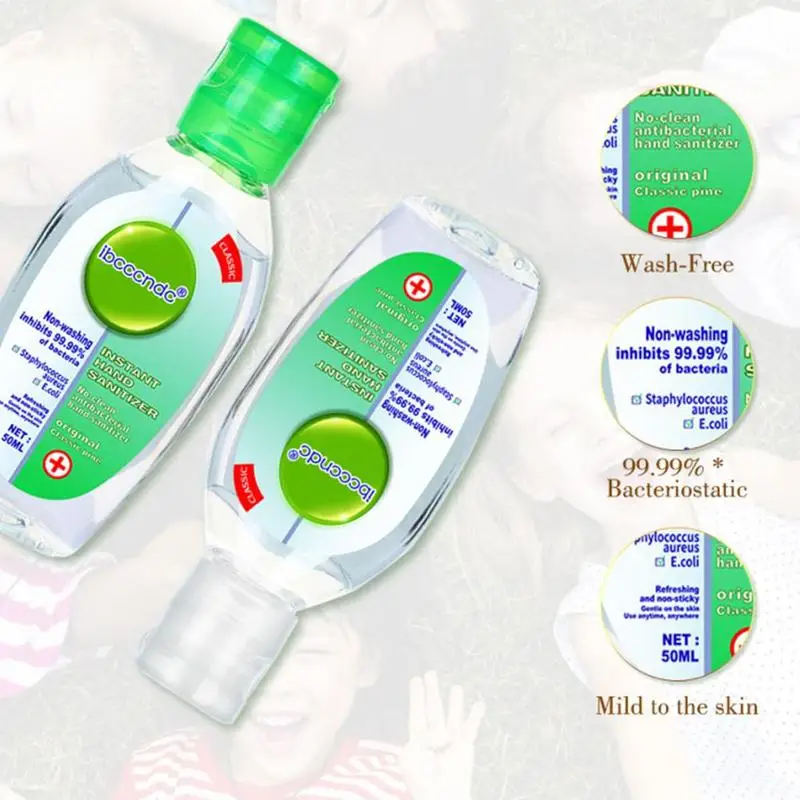 50ml Путешествия Портативный дезинфицирующее средство для рук гель