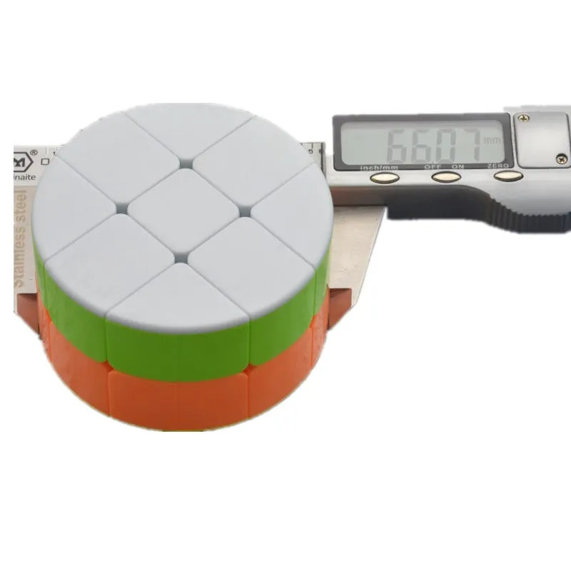 LeFun 2x2x2 цилиндрический многоцветный магический куб быстрый ультра-Гладкий