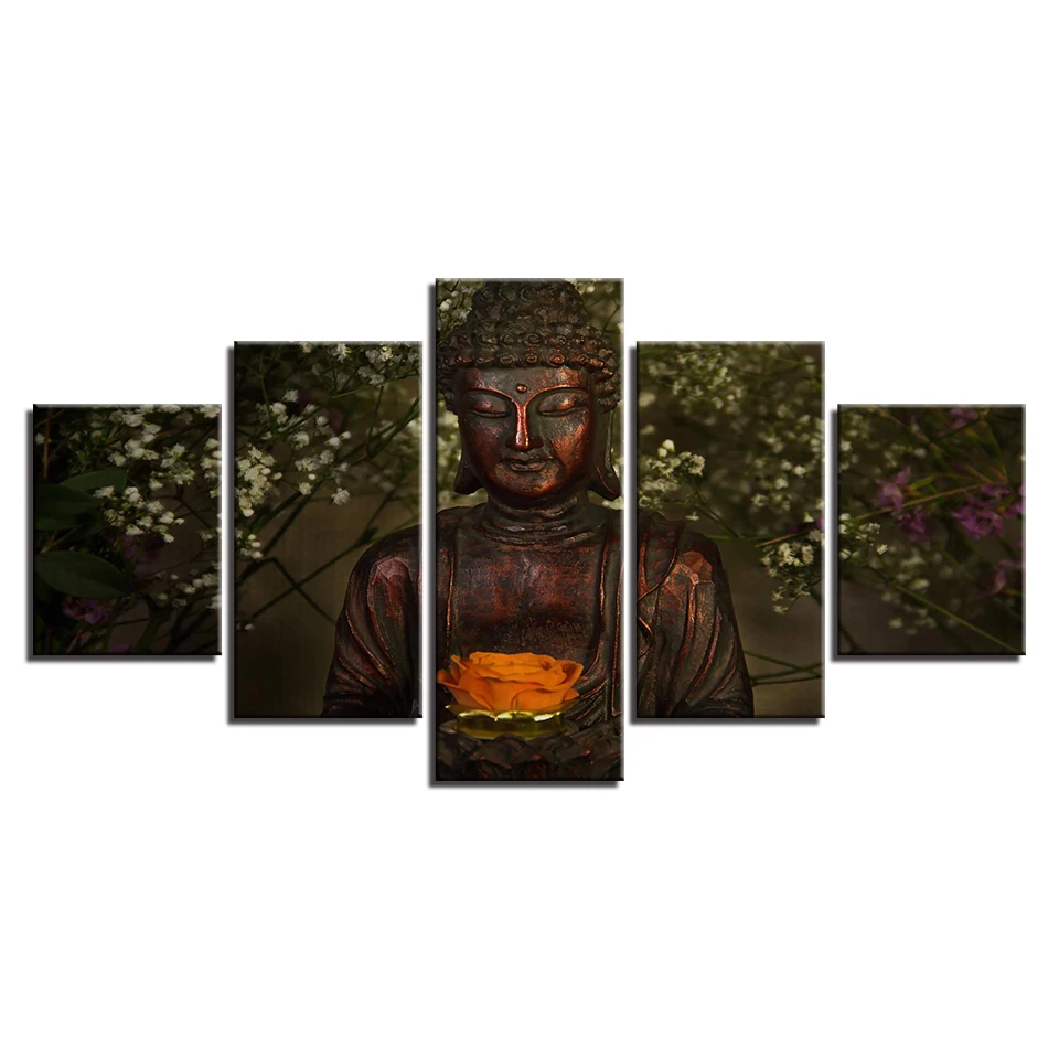 5 шт. настенные картины с изображением Будды для гостиной | Дом и сад