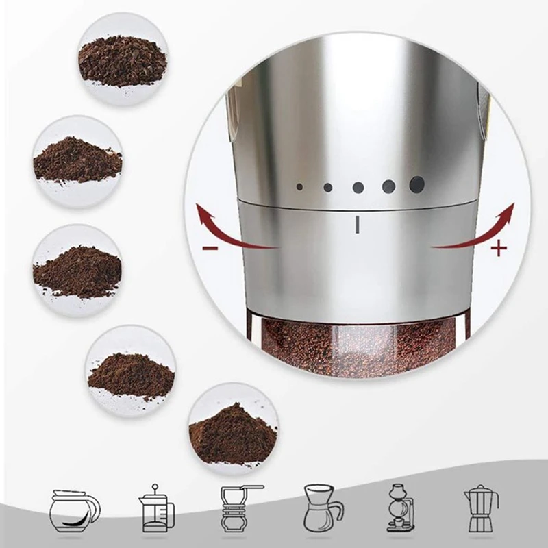 

Manual Coffee Grinder - Portable Hand Coffee Grinder with Ceramic Adjustable Setting, Burr Coffee Grinder for Coffee