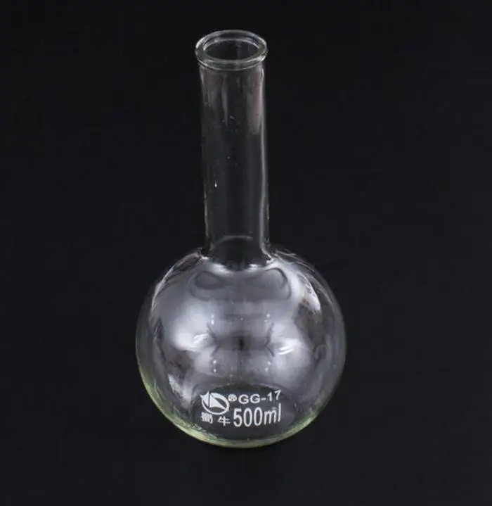 1 шт./лот с плоским дном 50 2000 мл стеклянная колба бутылка длинным горлышком для