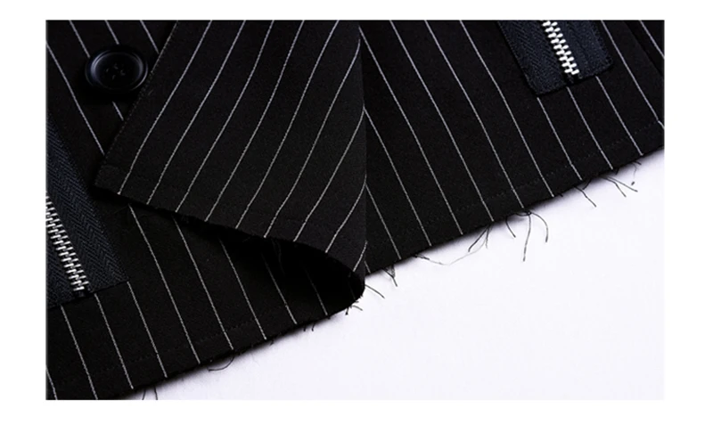 

[EAM] Loose Fit Black Zipper Split Joint Temperament Jacket New Lapel Long Sleeve Women Coat Fashion Tide Spring 2021 JX7310