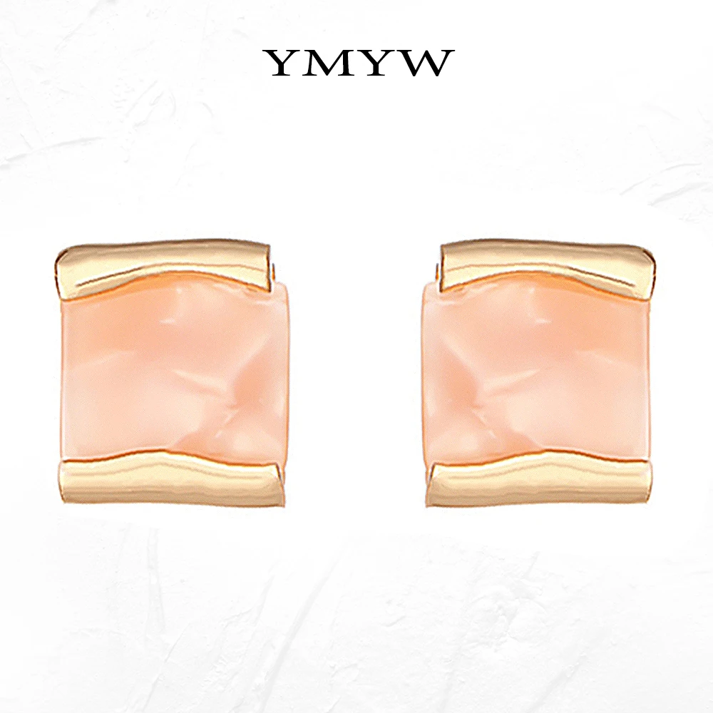 YMYW корейская мода маленький романтический серьги гвоздики в виде ракушки для