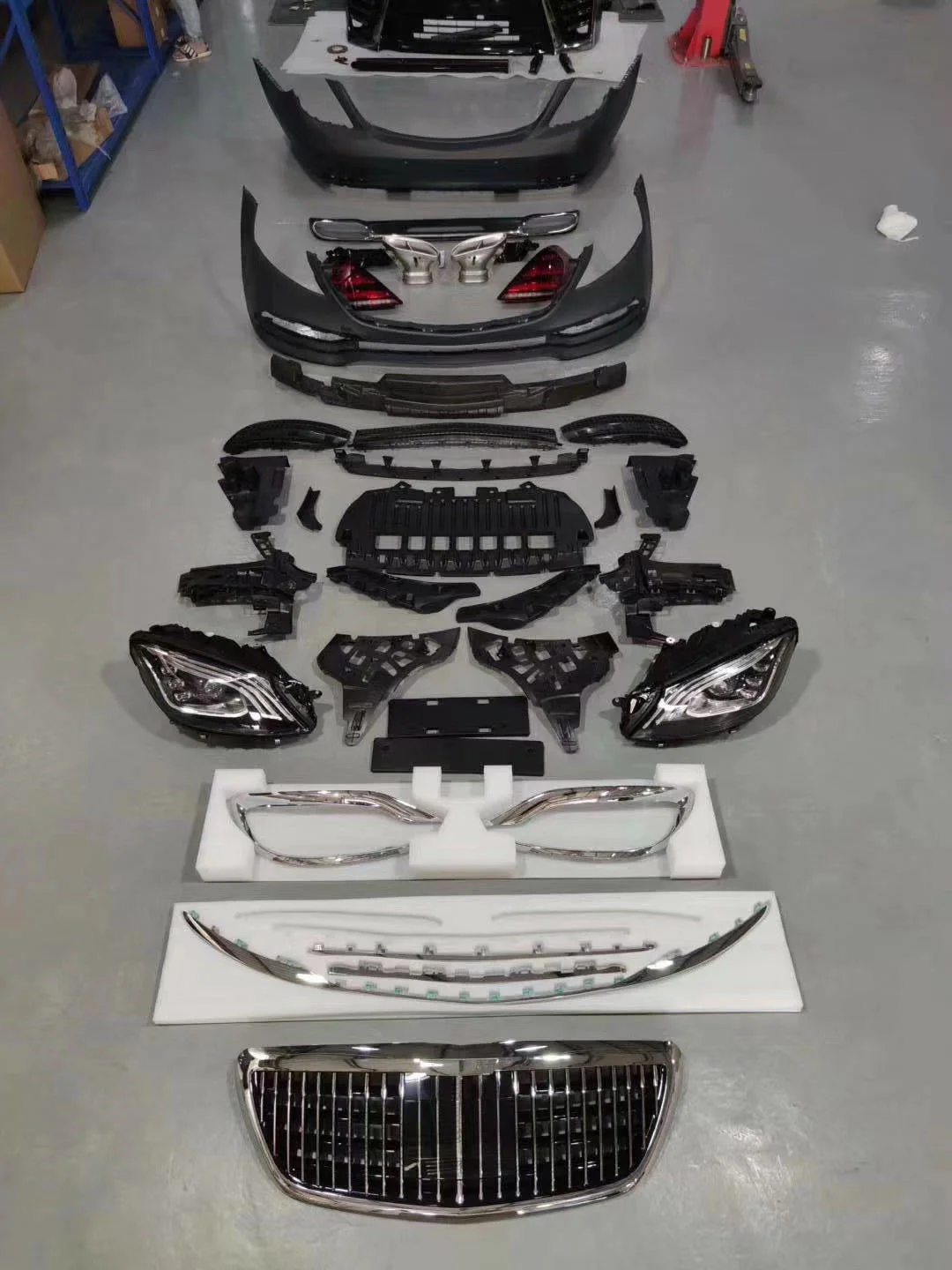 

Передняя фара Maybach, фара среднего размера и задняя фара, подходит для Benz Mercedes S-class W222