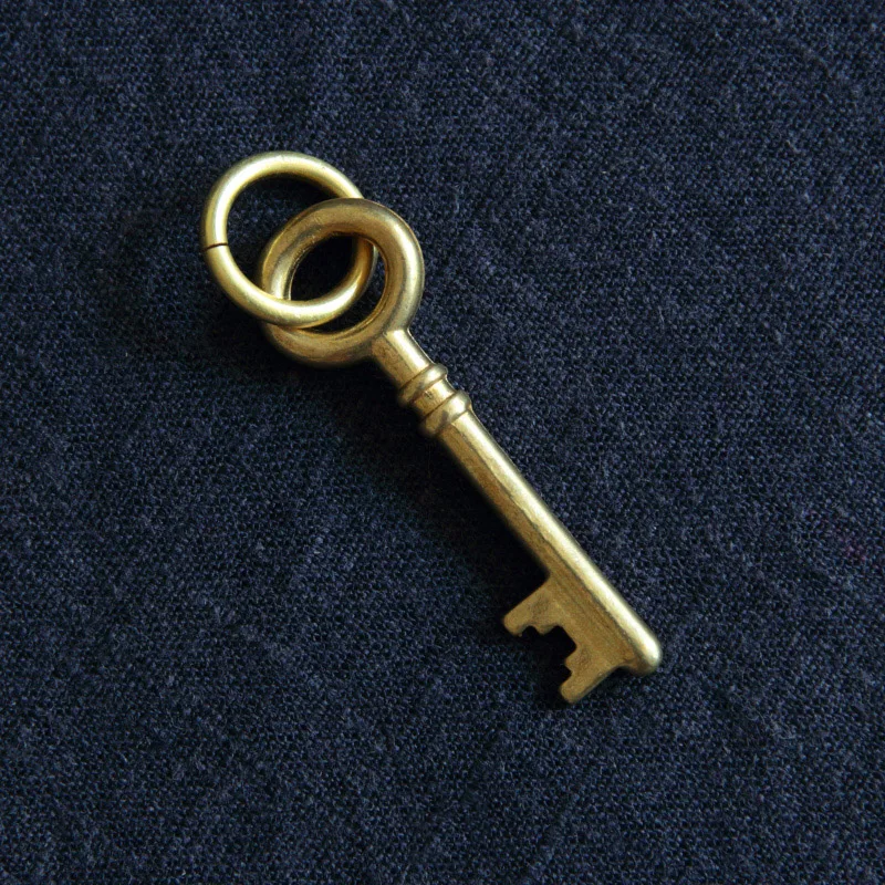 Креативный латунный брелок для ключей в стиле ретро аксессуары портативный