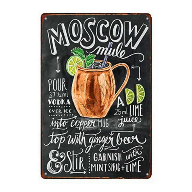 4 Новые фрукты коктейльное меню винтажные металлические вывески ручная роспись доски Плакат фермерский рынок счастливые тыквы декоративные тарелки WY70 - Цвет: 4