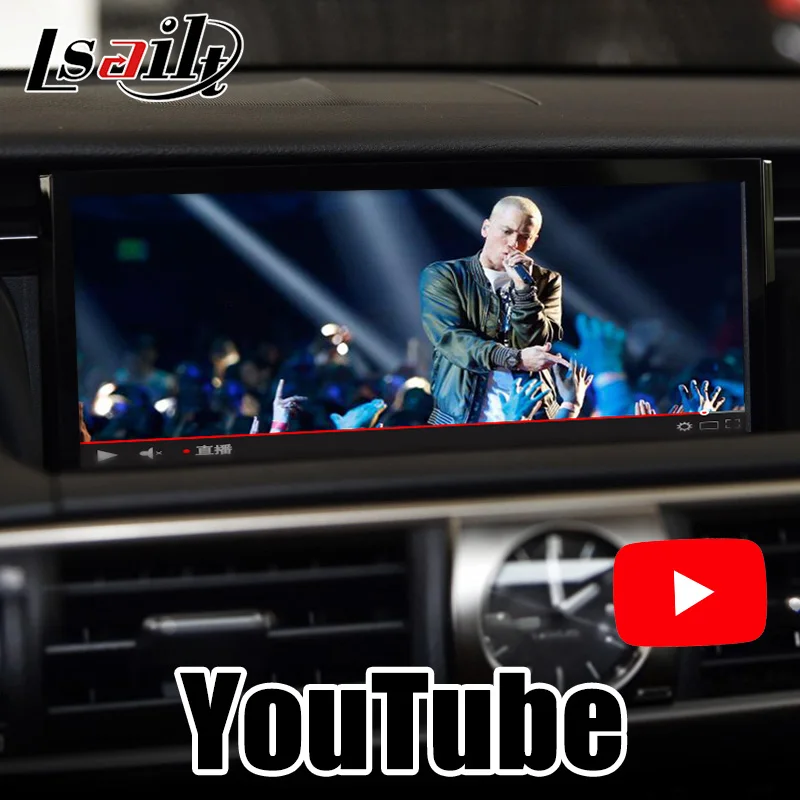 Видеоинтерфейс Lsailt 4G CarPlay и Android для Lexus IS 2014 20 с YouTube Netflix Waze IS300h IS350 IS200t|GPS