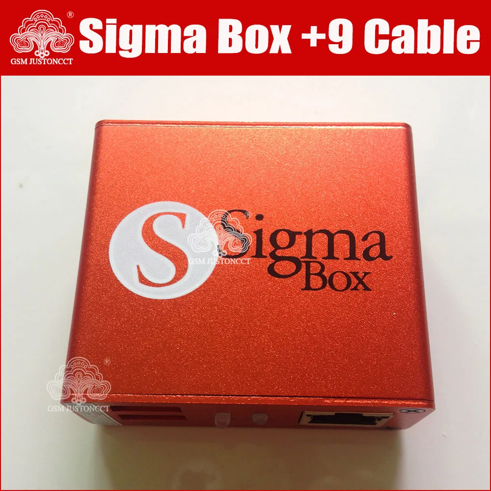Оригинальная Новая sigma box с 9 кабелями в упаковке 1 + 2 3 4 5 активация для t MTK-на базе