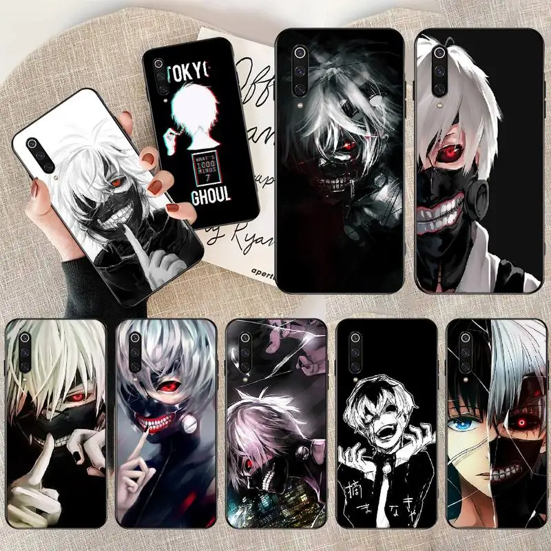 

PENGHUWAN Tokyo Ghoul Anime Kaneki Ken Soft black Phone Case for Redmi Note 8 8A 7 6 6A 5 5A 4 4X 4A Go Pro Plus Prime