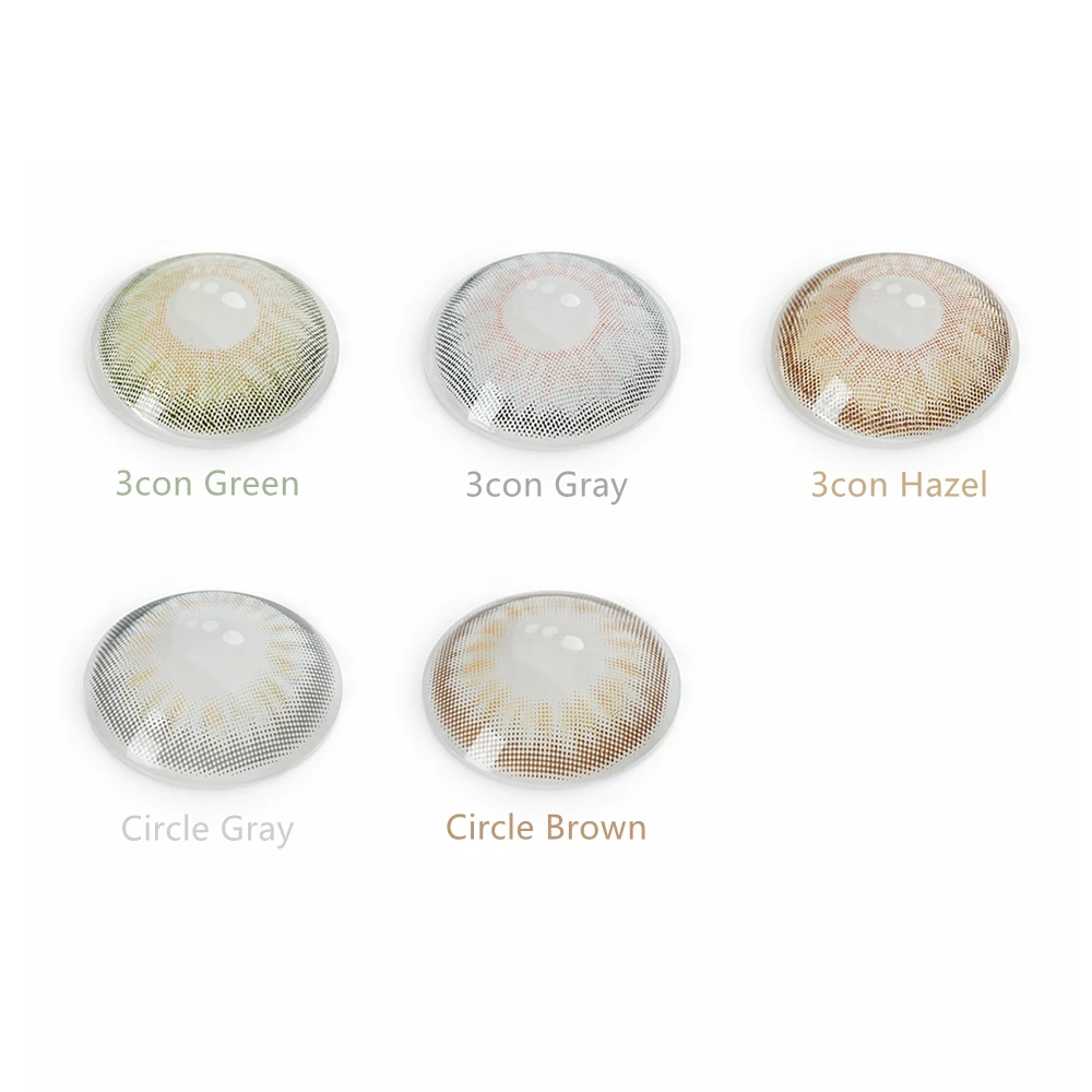 Цветные контактные линзы FreshGo симфонические цветные для глаз с ярким рисунком 14 0