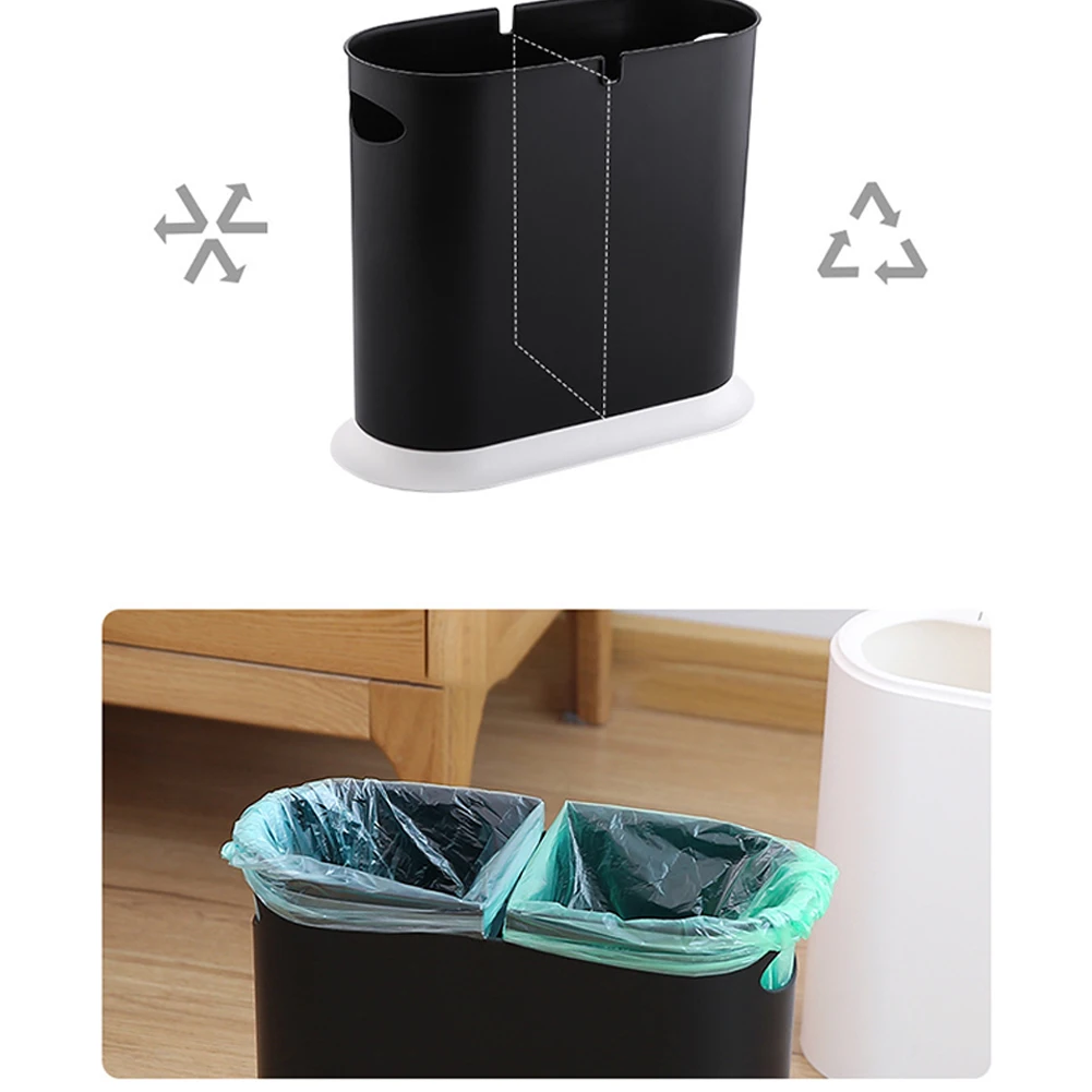 

Press Type Trash Can Household Living Room Kitchen Bedroom Bathroom Classification Creative Portable Trash Can With Lid