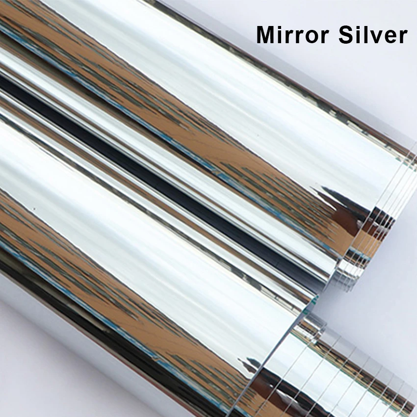 

Самоклеящиеся зеркальные обои из нержавеющей стали