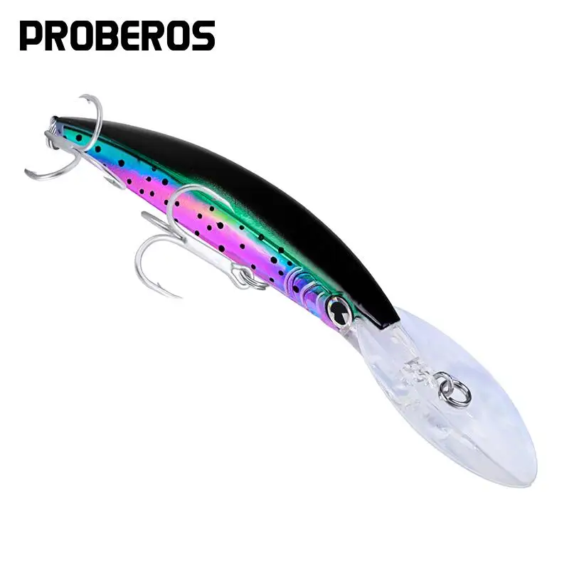

Рыболовные приманки PROBEROS, жесткая Приманка 7 дюймов-17,78 см/0,963 унции-27,31 г, приманка в виде гольяна, 10 цветов, искусственные приманки на окуня, ...