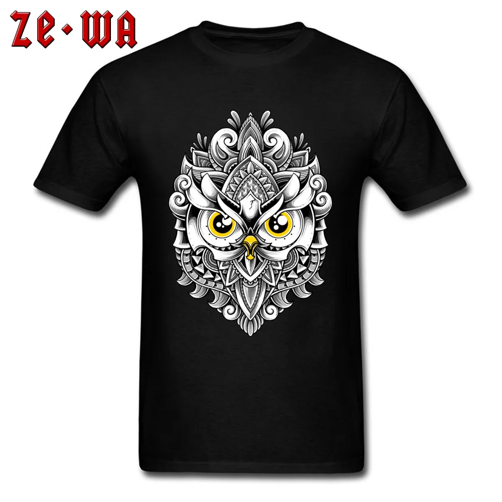 

Classical Ornate Owl Pattern Tshirt For Men Custom Adult Shirt Father Day Cotton Sweatshirts Autumn Tops Tees On Sale