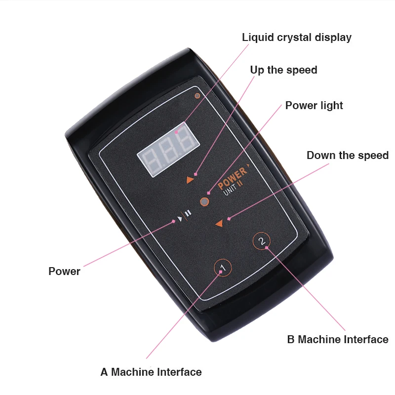 Блок питания для татуировки с ЖК-дисплеем набор инструментов перманентного