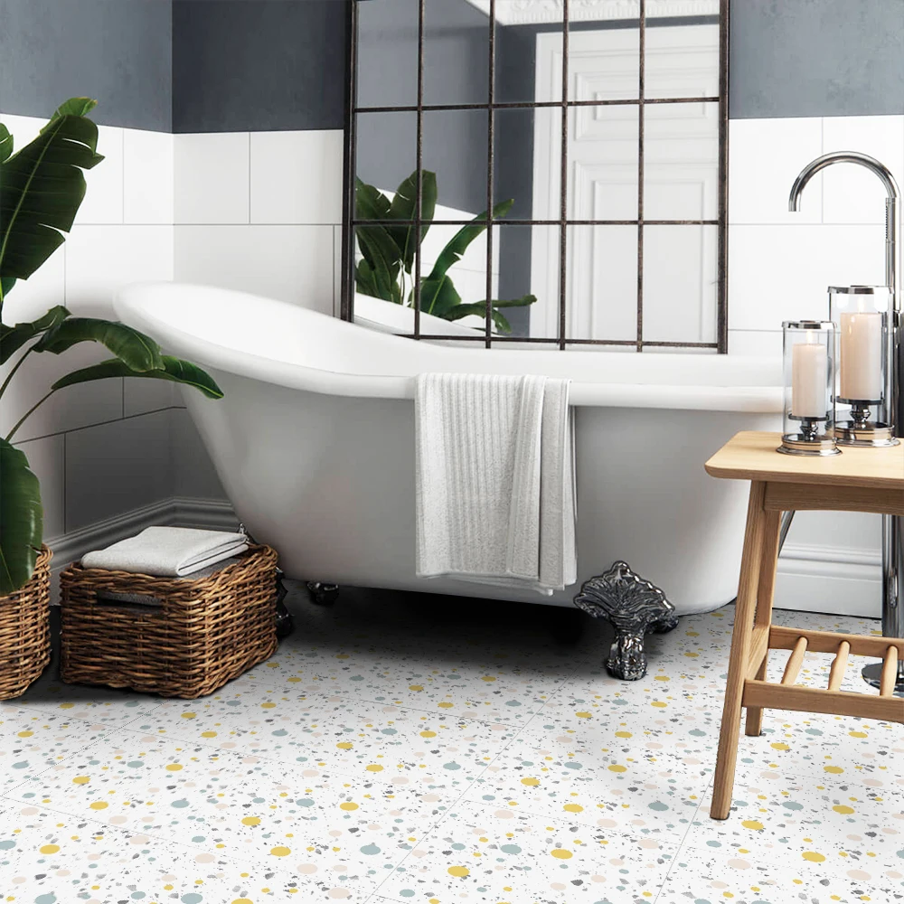 Самоклеящиеся наклейки terrazzo пасторальный стиль Цветные Волнистые точки