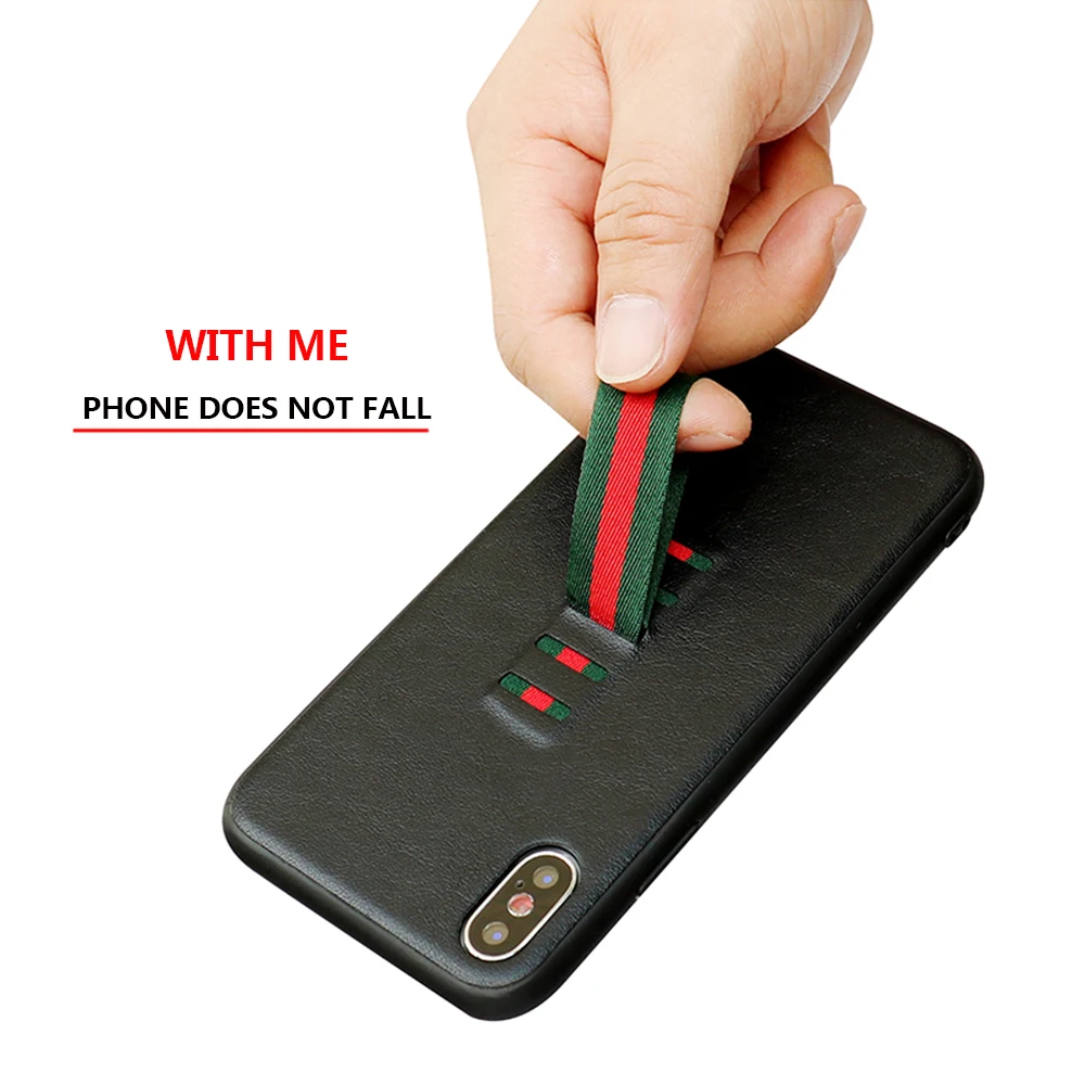 Защитный чехол из ПУ кожи для IPHONE деловая мягкая кольцевая лента специальный