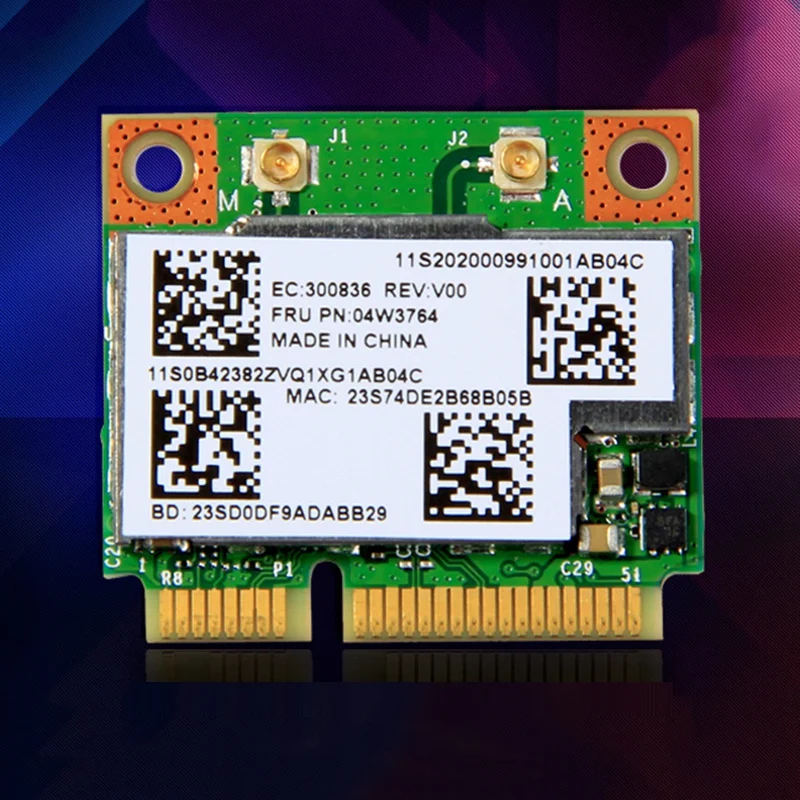 BCM943228HMB 04W3764 WI-FI Беспроводной Bluetooth 4 0 Половина MINI PCI-E карта Благодаря компактному